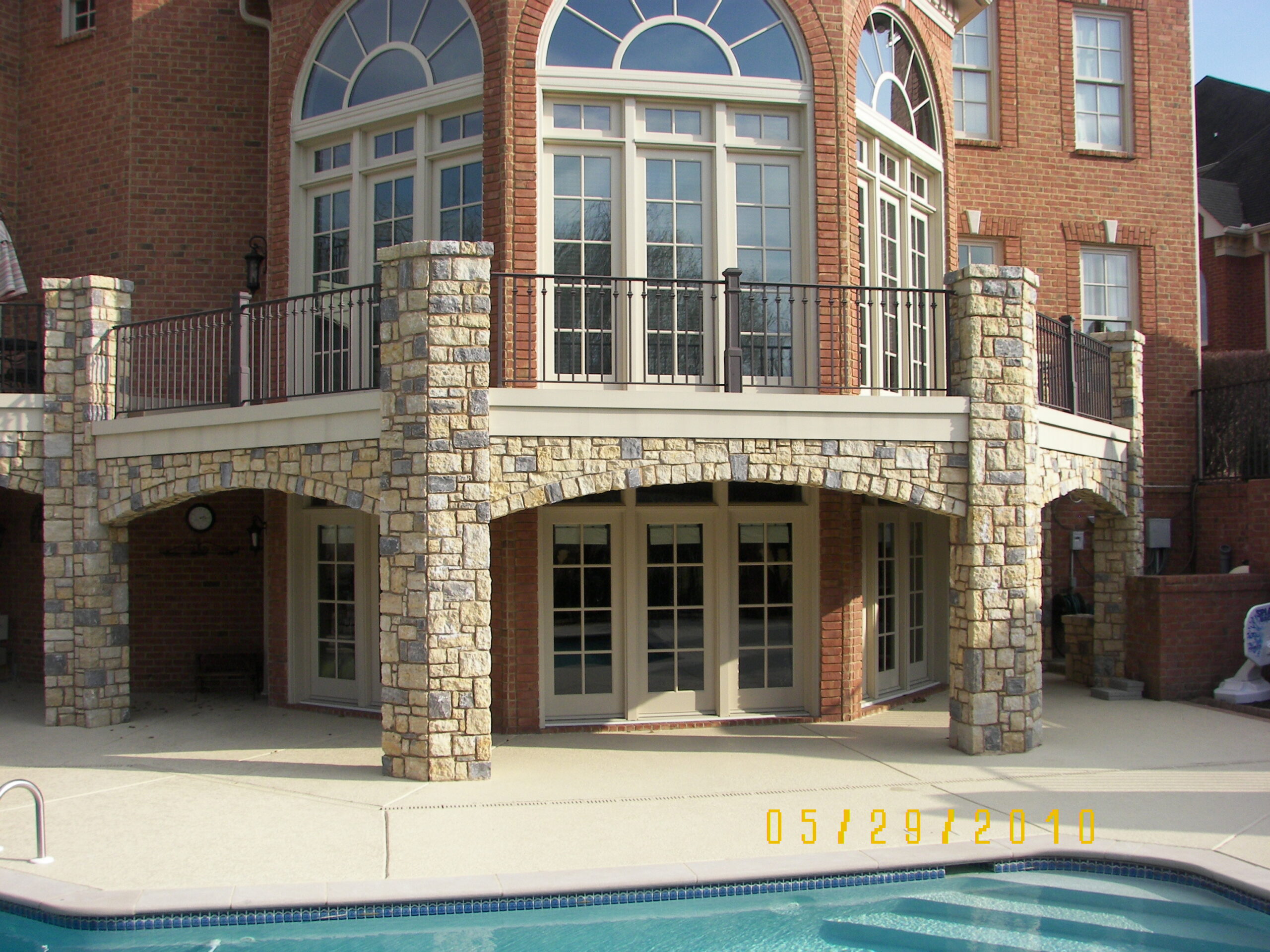 Screened pool and deck areas